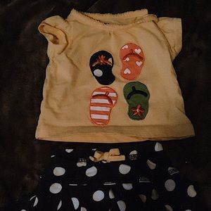 Summer baby outfit shirt&skort